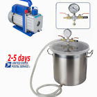 190891532138 Carejoy Gallon Stainless Steel Vacuum Degassing Chamber Kit