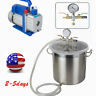 190891808455 Carejoy Top Gallon Vacuum Degassing Chamber Silicone Kit