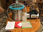 3040900500-3040900200 Uenjoy Gallon Vacuum Chamber And Cfm Single Stage Pump Degassing