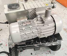 3705677 Agilent Ms40 Rotary Vacuum Pump Single Stage W Ss40 Model Tested