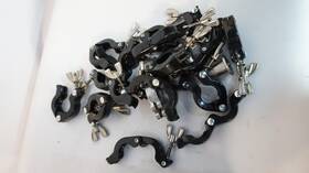Kq16aw Agilent / Mdc Balzar Lot 18 - Wing Nut Quick Clamp Nw10 Kf10 /nw16 Kf16 90 Elbow