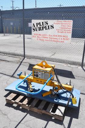 E50m4-48 Anver Electric Powered Vacuum Lifter Lift 300lb Cap Aluminum Sheet Glass Vpe1 E50m4-48 Anver Electric Powered Vacuum Lifter Lift 300lb Cap Aluminum Sheet Glass Vpe1