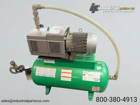 Becker 721814246346 Kvt 3.80 Oil-less Rotary Vane Vacuum Pump 5hp 42 Scfm With 30 Gal. Receiver