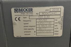 Kdt3.80 Becker Rotary Vane Air Pump 3phase - Excellent Condition