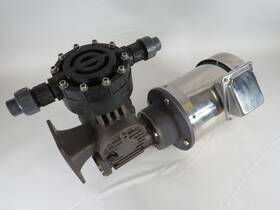 Md1epppnxa-xxx Blackline Diaphragm Metering Pump C/w Leeson Motor .50hp 1740rpm Cos Dmg Used