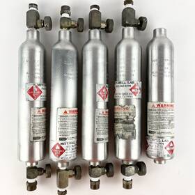 Tc-su5122-124 Catalina Cliff 5 High Pressure Gas Sample Cylinders Aluminum Alloy Used T