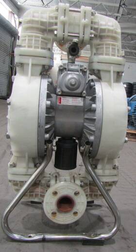 3hjw3b Dayton 1 1/2 Inch Polypropylene Pneumatic Double Diaphragm Pump 100 Psi Ptfe