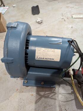 Dr303aj4 Eg&g Rotron 303aj4 Model No. Regenerative Blower 0.5hp Dr303aj4 Eg&g Rotron 303aj4 Model No. Regenerative Blower 0.5hp