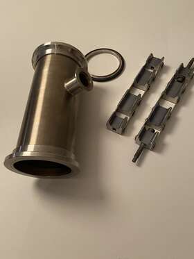 Qf63-tk Evac Iso-k 80 Kf 25 Tee Stainless Steel Vacuum Fitting High Chamber