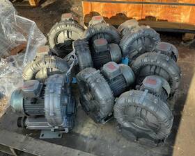 K04-ms-3 Fpz Lot Of 9 3 Hp Regenerative Blowers Scl - Free Freight