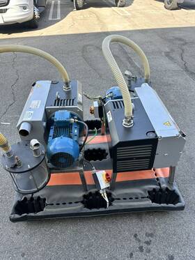 V-vc100 Gardner Denver Lot Of 2 V- Vc 100 Oil Lubricated Rotary Vane Vacuum Pumps 3hp