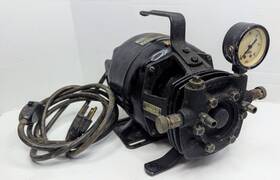 5kh43ab12b Gast 2nf10 Vintage Model Vacuum Pump With Ge Motor - Working