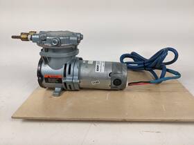 Loa-251-jr Gast Vacuum Pump Compressor 11-15v Dc 9a Usa Inlet Outlet Gray Read