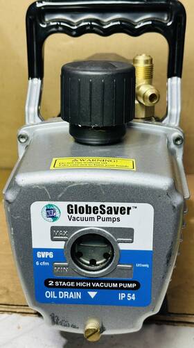 Gvp6 Globesaver Nrp 6cfm Vacuum Pump - Excellent Gvp6 Globesaver Nrp 6cfm Vacuum Pump - Excellent
