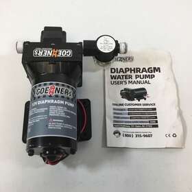 12vmp-405 Goehners Black High Performance Heavy Duty Diaphragm Water Pump Used