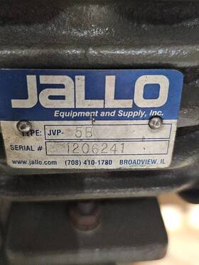 Jallo Jvp-5b Oil-free Dry Running Vane Vacuum Pump Used