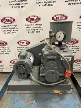 803920 Kinney Kc-15 Two-stage Rotary Piston High Vacuum Pump 1hp 1725rpm 1ph