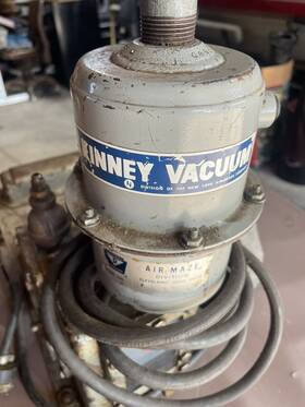 Kc-3b Kinney Rare Vintage Vacuum Pump Starts Still Needs Repair