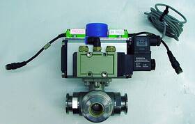 Ks3b025f91-3-cw Ksv Engineering Air-operated 3-way Vacuum Ball Valve 3b/25a Ks3b025f91-3-cw Ksv Engineering Air-operated 3-way Vacuum Ball Valve 3b/25a