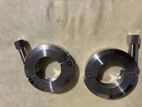 Qf25-100-cs Kurt J Lesker Lot Of 2 Kf25 Ss 304l Machine Clamp