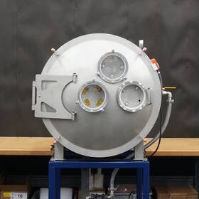 Lvs-1p11689 Laco Stainless Vacuum Chamber 36 Inch X 40 With Cp10-510 Rotary Vane Pump