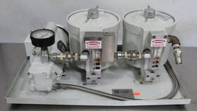 T198x27 Leybold Of-1000 Oil Filtering System Dual Canister 898552 T198x27 Leybold Of-1000 Oil Filtering System Dual Canister 898552