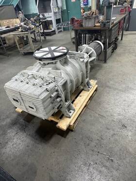 Ra9001 Leybold Roots Pump Blower Removed From Working Machine. Ruvac