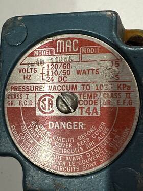 2248-110ea Mac Solenoid Valve 2248110 Ea Pressure Vacuum W 1/2 Inch Appleton Electronic Unilet 2248-110ea Mac Solenoid Valve 2248110 Ea Pressure Vacuum W 1/2 Inch Appleton Electronic Unilet