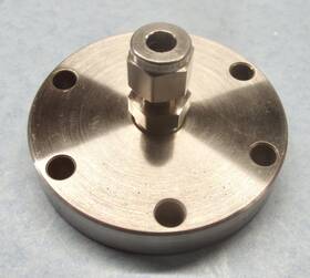 2.75cf Mdc Uhv Adapter 2.75 Cf To 1/4 Inch Swagelock Ultra High Vacuum Fitting Stainless