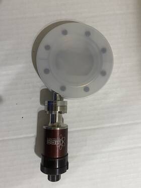 Vps-450 Mdc 454005 Used And Tested Uhv Vacuum 4.5 Inch Od Conflat Manual Vp Shutter Flange