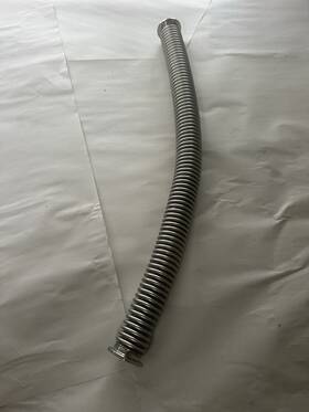 292138 Mks Kf25 Nw25 20 Inch Stainless Bellows Vacuum Hose Ss321/304 292138 Mks Kf25 Nw25 20 Inch Stainless Bellows Vacuum Hose Ss321/304