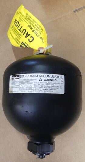 Ad100a20t1s19 Parker Nos Diaphragm Accumulator 2900psi Max Pressure 1 Liter Cap