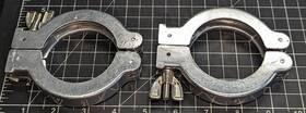 110bsr050 Pfeiffer Lot Of 2 Dn 50 Iso-kf Aluminum Vacuum Clamping Rings A0b3
