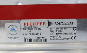 P04-291 Pfeiffer Split Flow 310 3p Vacuum Pump Pm P04 291