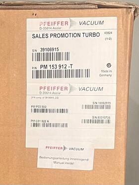 39-106-915 Pfeiffer Pmp05541 Vacuum Pm153912t Sales Promotion Turbokit Factory Sealed Oem