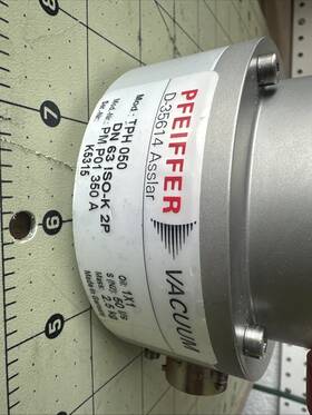 Tmh-050 Pfeiffer Turbo Vacuum Pump With Cover Plates As Shown Works