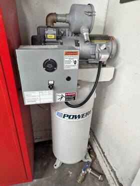 Ivs0151 Powerex Industrial Vacuum Tankmount Systems 30 Gal 1.5hp 6cfm