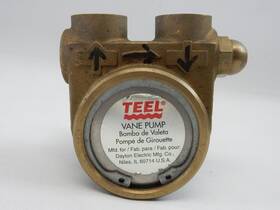 Procon 104e240s12xx Teel 4p925 Brass Rotary Vane Pump 1/2 In Ports With Relief Valve