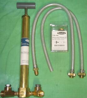 T30w Purepro Pressure And Vacuum Hand Pump With Case Hose Fitting Kit