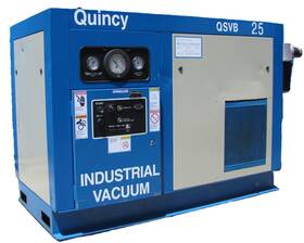 Quincy Qsvb25acn3f 25 Hp Rotary Screw Industrial Vacuum Pump 11 248 Hours 460v 3 Phase