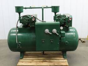 420620 Rietschle Vce60 Dual Vacuum Pump 3hp 230/460v 3ph Baldor Motor 140gal Tank -25inhg 420620 Rietschle Vce60 Dual Vacuum Pump 3hp 230/460v 3ph Baldor Motor 140gal Tank -25inhg