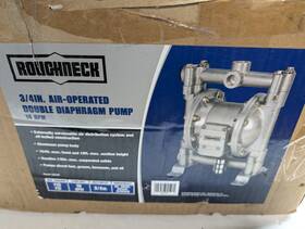 58240 Roughneck Roughtneck 3/4 Inch Air Operated Double Diaphragm Pump 16gpm Aluminum