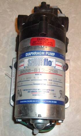 8000-813-238 Shurflo Vtg. Diaphragm Pump Nylon 3cmb 1.6gpm 100 Psi