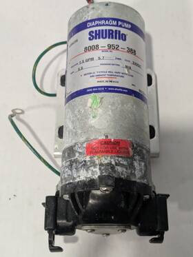 8008-952-388 Shurflo Diaphragm Pump 24vdc 1.5 Gpm For Parts Or Repair