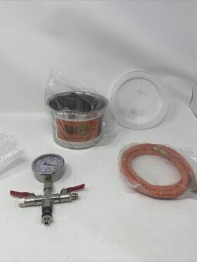 71096 Stark Quarter Horsepower Vacuum Pump With 2 Quart Sealed Chamber. Used 71096 Stark Quarter Horsepower Vacuum Pump With 2 Quart Sealed Chamber. Used