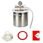 Tek-sh-0127 Yaetek Gallon Stainless Steel Degassing Vacuum Chamber With 614019654484