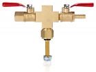 Tvm-crs Best Value Vacs Valve Manifold Cross With Hose Barb Brass