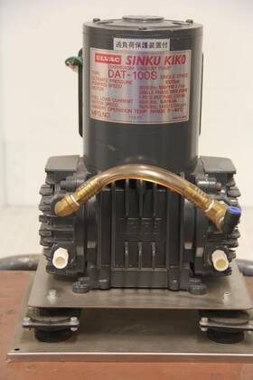 Dat-100s Ulvac Single Stage Diaphragm Vacuum Pump Dat-100s Ulvac Single Stage Diaphragm Vacuum Pump