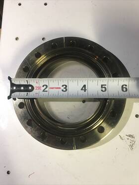 Dn100cf Vacuum Generators Rec-6cf 6 Inch Od Flange Ss Conflat 3-1/2 Viewport High