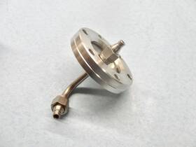 2.75cf1 Varian 2.75cf1/4swg Ultra High Vacuum 2.75 Cf To 1/4 Inch Swagelock 90 Bend Vac Uhv Feedthrough
